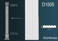 Пилястра тело Перфект D1505 240х450х40 мм Пилястра тело Перфект D1505 240х450х40 мм