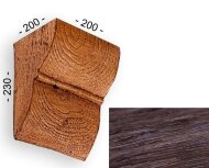 Консоль для балок 230х200х200 мм Уникс Классика К3 Темный дуб Консоль для балок 230х200х200 мм Уникс Классика К3 Темный дуб