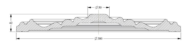Заказать Потолочная розетка Orac Decor Purotouch R08 диаметром 38 см Заказать Потолочная розетка Orac Decor Purotouch R08 диаметром 38 см