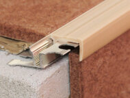 Профиль закладной гибкий с противоскользящей резиновой вставкой Евроступень P бежевый 2,5 м Профиль закладной гибкий с противоскользящей резиновой вставкой Евроступень P бежевый 2,5 м