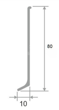 Заказать Уголок внешний для плинтуса Евротрим L-80 алюминий черный Заказать Уголок внешний для плинтуса Евротрим L-80 алюминий черный