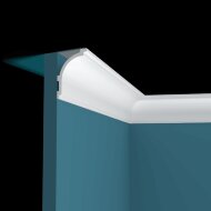 Потолочный плинтус Перфект Плюс P143 белый ударопрочный полимер 90х65х2000 мм Потолочный плинтус Перфект Плюс P143 белый ударопрочный полимер 90х65х2000 мм