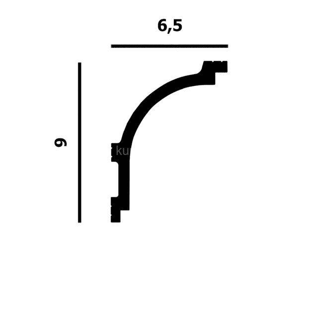 Заказать Потолочный плинтус Перфект Плюс P143 белый ударопрочный полимер 90х65х2000 мм Заказать Потолочный плинтус Перфект Плюс P143 белый ударопрочный полимер 90х65х2000 мм