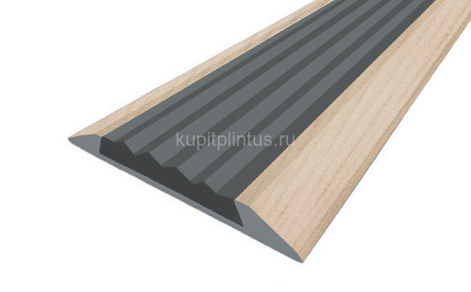 Заказать Порог противоскользящий с серой вставкой Д15 КД Сосна (декорированный) 2,7 м Заказать Порог противоскользящий с серой вставкой Д15 КД Сосна (декорированный) 2,7 м