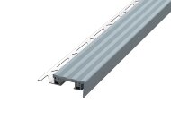 Угловой порог закладной 10х32х18 мм с резиновой вставкой Евроступень Z32 серый 2,7 м Угловой порог закладной 10х32х18 мм с резиновой вставкой Евроступень Z32 серый 2,7 м