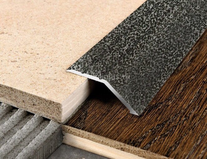 Заказать Разноуровневый порог С2 КР Алюминиевый антик 2,7 м 