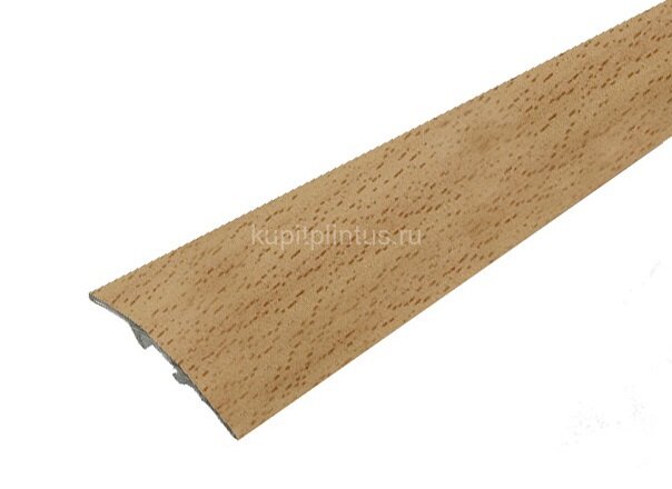 Заказать Порог алюминиевый декорированный В1 КД Бук светлый 2,7 м Заказать Порог алюминиевый декорированный В1 КД Бук светлый 2,7 м