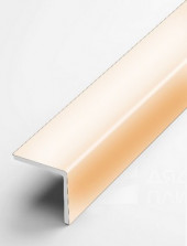 Алюминиевый уголок защитный 30х30 мм прямой PV75-25 слоновая кость Ral 1013 2,7 м
