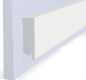 Финишный молдинг Hiwood LF1 NP белый 50х17 мм 2,7 м