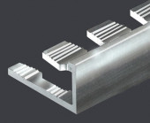 Гибкий L-профиль алюминиевый 12 мм PV06-01 полированный 2,7 м