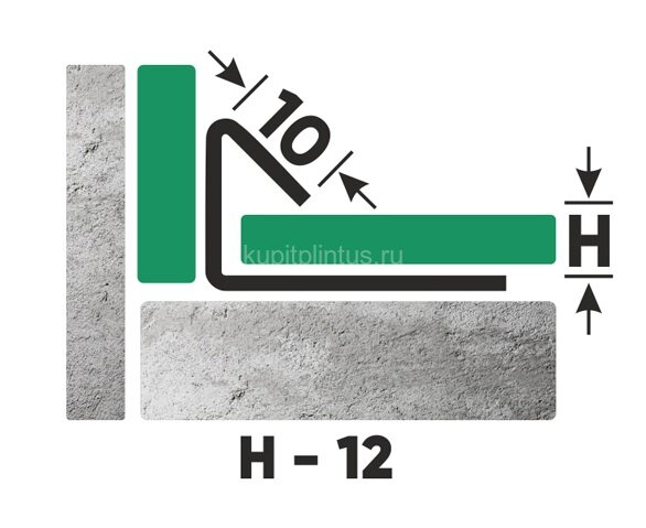 Заказать Внутренний угловой профиль стальной 12 мм Fi 12 GS золото сатинированное 2,7 м 