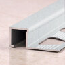 Алюминиевый П-профиль 10х10 мм ПО-П10х10 Белый муар 2,7 м