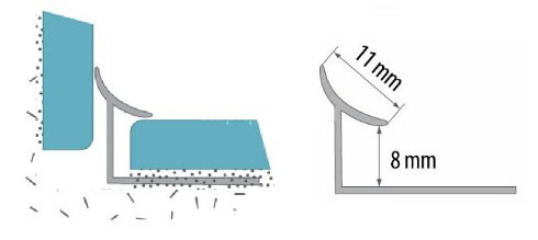 Заказать Профиль ПВХ для плитки Cezar внутренний 8 мм 102 Слоновая кость 2,5 м 
