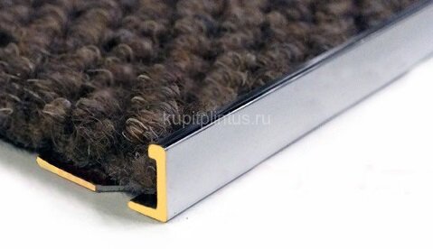 Заказать Профиль L-образный 8 мм ЛПО-Г8 латунный хром полированный 2,7 м 