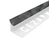 Внутренний угол ПВХ для плитки 10 мм Cezar 223 Серебряный гранит 2,5 м Внутренний угол ПВХ для плитки 10 мм Cezar 223 Серебряный гранит 2,5 м