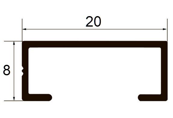 Заказать Алюминиевый П-профиль 8х20 мм Б-4 золото люкс браш 3 м Заказать Алюминиевый П-профиль 8х20 мм Б-4 золото люкс браш 3 м