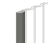Финишный молдинг 12х26 мм HiWood LF140B GR17 серый 2,7 м Финишный молдинг 12х26 мм HiWood LF140B GR17 серый 2,7 м