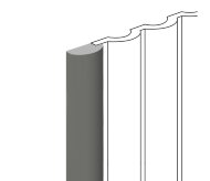 Финишный молдинг 12х26 мм HiWood LF140B GR17 серый 2,7 м Финишный молдинг 12х26 мм HiWood LF140B GR17 серый 2,7 м