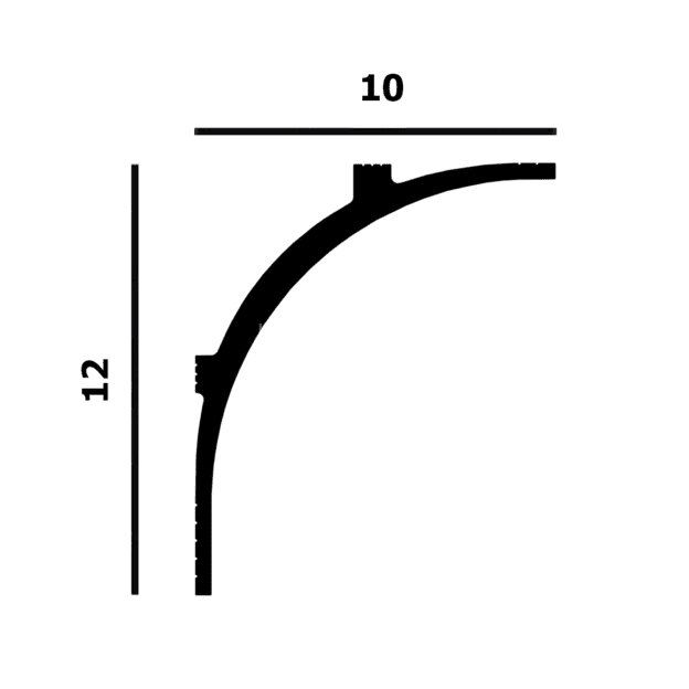 Заказать Потолочный плинтус Перфект Плюс P149 белый ударопрочный полимер 120х100х2000 мм Заказать Потолочный плинтус Перфект Плюс P149 белый ударопрочный полимер 120х100х2000 мм