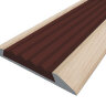 Заказать Порог противоскользящий с коричневой вставкой Д15 КД Сосна (декорированный) 2,7 м 