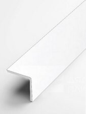 Алюминиевый уголок защитный 30х30 мм прямой PV75-24 белый Ral 9016 2,7 м