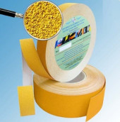 Лента абразивная цветная противоскользящая самоклеящаяся Antislip Systems 25 мм крупная зернистость Желтая ролик 18,3 м