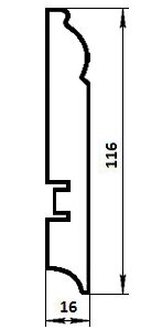 Заказать Плинтус МДФ L-Декор под покраску LP104-116 напольный 2,05м Заказать Плинтус МДФ L-Декор под покраску LP104-116 напольный 2,05м