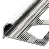 Профиль алюминиевый С-образный ПО-10 серебро глянец 2,7 м