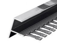 Профиль F-образный гибкий из алюминия ПФ-12 серебро глянцевое 2,7 м Профиль F-образный гибкий из алюминия ПФ-12 серебро глянцевое 2,7 м