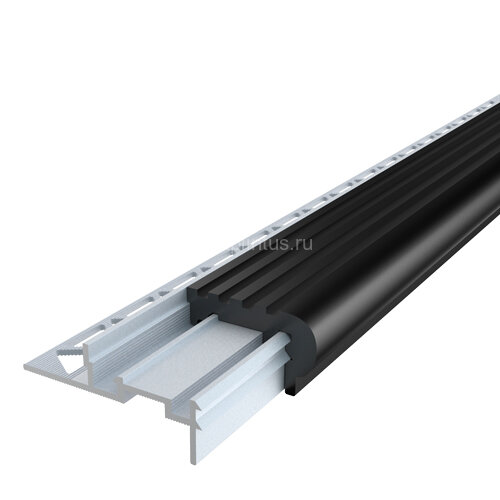 Заказать Порог противоскользящий MP73 с резиновой вставкой Черный 2,7 м 