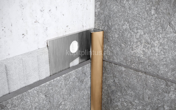 Заказать Внутренний угловой профиль стальной 12 мм Fi 12 GP золото полированное 2,7 м Заказать Внутренний угловой профиль стальной 12 мм Fi 12 GP золото полированное 2,7 м