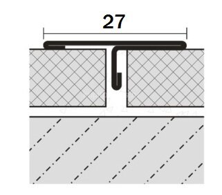 Заказать Т-профиль нержавеющая сталь 27 мм ST210-1B-27W Серебро глянец браш 2,7 м Заказать Т-профиль нержавеющая сталь 27 мм ST210-1B-27W Серебро глянец браш 2,7 м