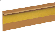 Плинтус ребристый для ковролина Cezar Dwo цвет 107 карамель 2,5 м Плинтус ребристый для ковролина Cezar Dwo цвет 107 карамель 2,5 м