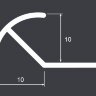 Заказать Профиль под плитку для наружных углов округлый 10 мм алюминий PV70-08 Шампань матовая 2,7 м Заказать Профиль под плитку для наружных углов округлый 10 мм алюминий PV70-08 Шампань матовая 2,7 м