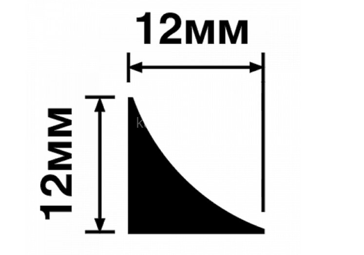 Заказать Молдинг 12х12 мм Hiwood TR12 белый 2,7м Заказать Молдинг 12х12 мм Hiwood TR12 белый 2,7м