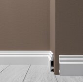 Напольный плинтус 60х13 мм Де-Багет XPS POLYMER Н 1 белый 2 м Напольный плинтус 60х13 мм Де-Багет XPS POLYMER Н 1 белый 2 м