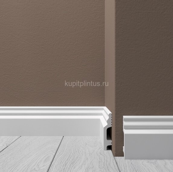 Заказать Напольный плинтус 60х13 мм Де-Багет XPS POLYMER Н 1 белый 2 м Заказать Напольный плинтус 60х13 мм Де-Багет XPS POLYMER Н 1 белый 2 м