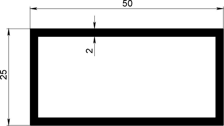 Заказать Алюминиевый бокс 25х50х2 мм 3 м Заказать Алюминиевый бокс 25х50х2 мм 3 м