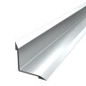 Алюминиевый уголок 21х21 мм ПВ21х21 внутренний серебро люкс 2,7 м