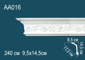 Потолочный плинтус с орнаментом Перфект AA016 145х173х95 мм 2,4 м