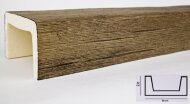 Декоративная балка из полиуретана 100х160 мм Уникс Модерн М16 Олива 2 м Декоративная балка из полиуретана 100х160 мм Уникс Модерн М16 Олива 2 м