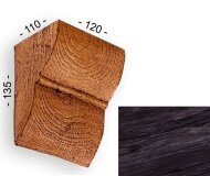 Консоль для балок 135х110х120 мм Уникс Классика К2 Венге Консоль для балок 135х110х120 мм Уникс Классика К2 Венге