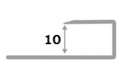 Заказать Профиль С-образный из нержавеющей стали для окантовки10 мм SB166-1B-10H SGB серебро глянец браш 2,7 м Заказать Профиль С-образный из нержавеющей стали для окантовки10 мм SB166-1B-10H SGB серебро глянец браш 2,7 м