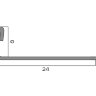 Заказать L-профиль 8 мм из нержавеющей стали NEEXY PVS92-01 BR браш 2.7м 
