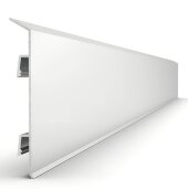 Напольный плинтус из алюминия 70 мм Мега-Трейд ДЛ-70 без покрытия 3 м