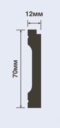Заказать Напольный плинтус 70х12 мм Hiwood B70V3 белый полистирол 2 м Заказать Напольный плинтус 70х12 мм Hiwood B70V3 белый полистирол 2 м