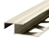 Профиль для плитки из алюминия ПО-02 бронза светлая глянец 2,7 м Профиль для плитки из алюминия ПО-02 бронза светлая глянец 2,7 м