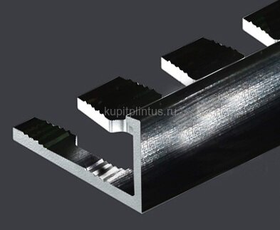 Заказать Гибкий L-профиль алюминиевый 10 мм PV05-19 черный блестящий 2,7 м 