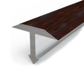 Профиль Т-образный гибкий 15 мм MP11 из ламинированного алюминия 30 Венге 2,7 м