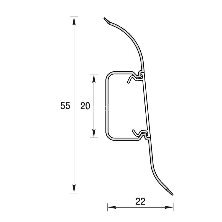 Заказать Плинтус ПВХ напольный 55 мм Идеал Классик К-П55 341 ольха 2,2 м Заказать Плинтус ПВХ напольный 55 мм Идеал Классик К-П55 341 ольха 2,2 м